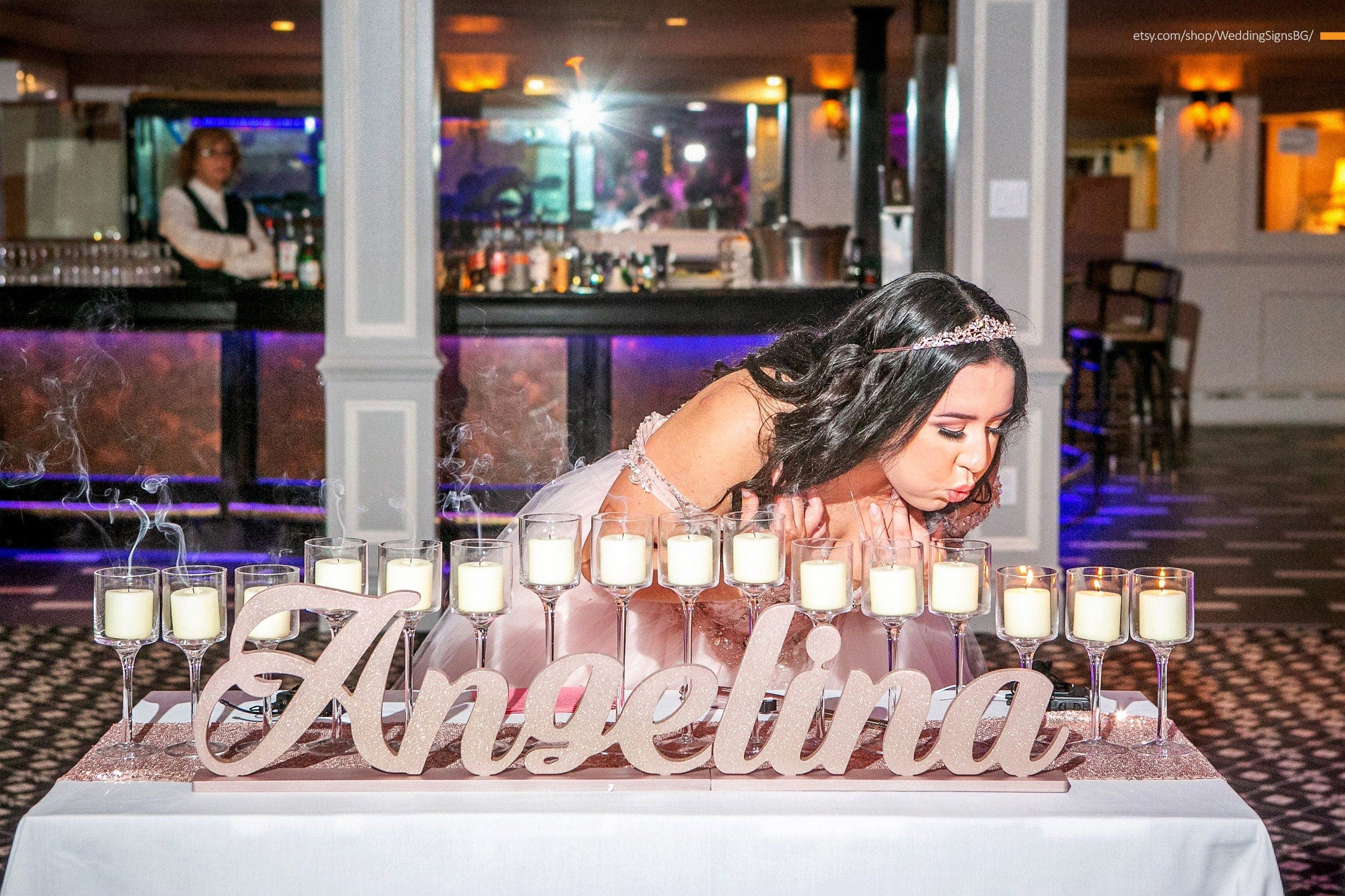 Personalized Wooden Name Sign, Custom Name Decor, Sweet 16 Name Sign, Bat Mitzvah Centerpiece, Freestanding Wooden Name Sign