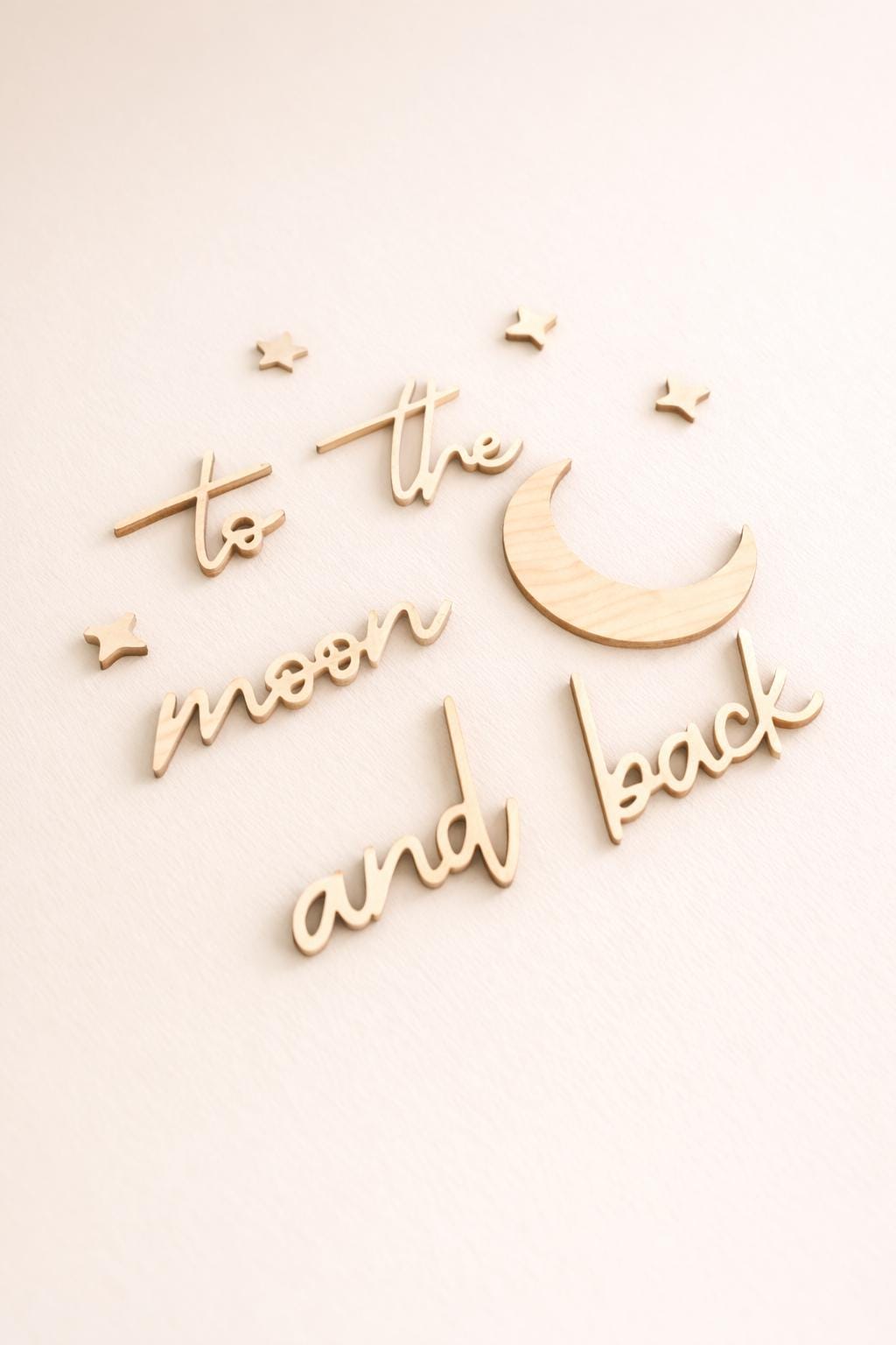 To the Moon and Back Wooden Wall Sign | Nursery Decor
