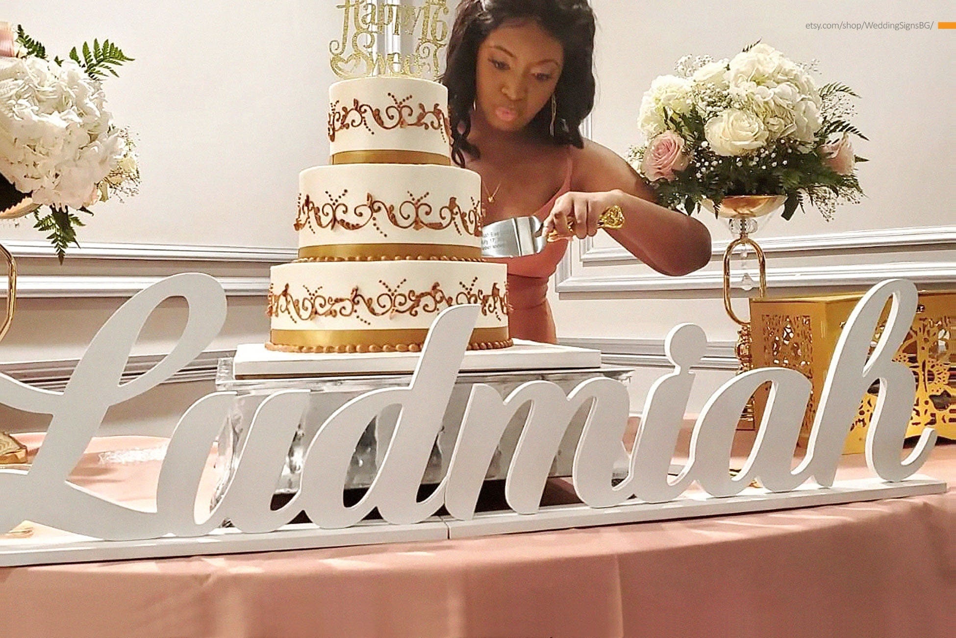 Personalized Wooden Name Sign, Custom Name Decor, Sweet 16 Name Sign, Bat Mitzvah Centerpiece, Freestanding Wooden Name Sign
