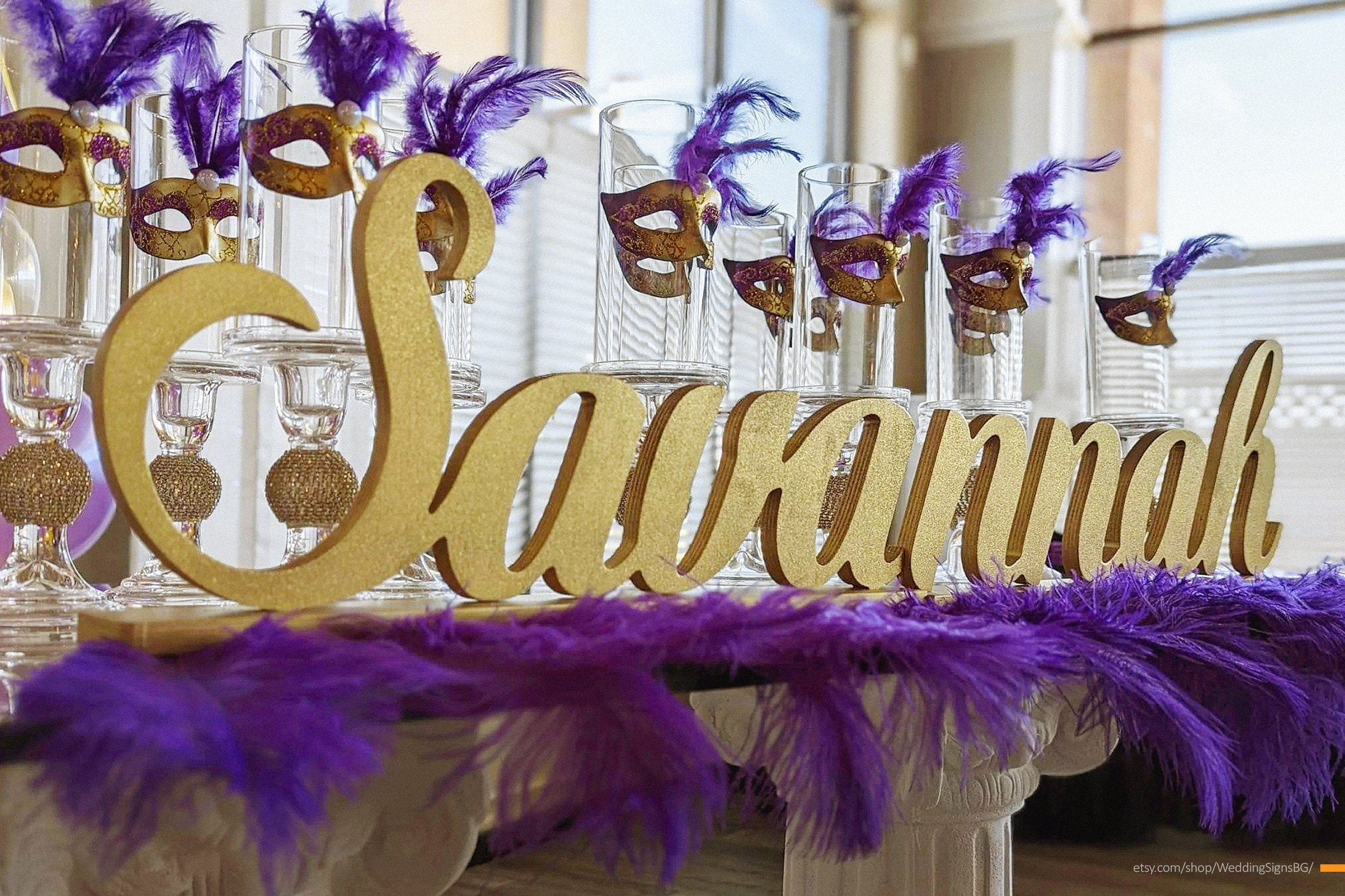 Personalized Wooden Name Sign, Custom Name Decor, Sweet 16 Name Sign, Bat Mitzvah Centerpiece, Freestanding Wooden Name Sign