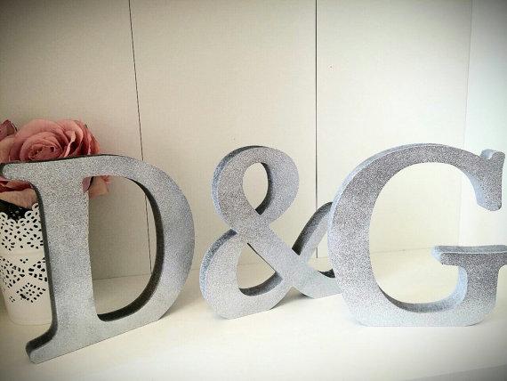 Custom Freestanding Wood Letters, Wedding Table Decor, Birch Plywood Letters, Rustic Wedding Decoration, Personalized Table Sign