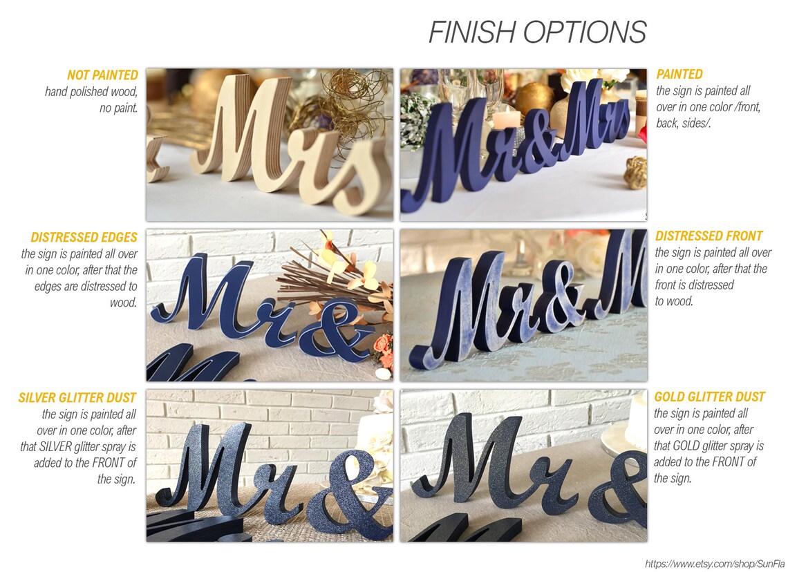 Personalized Mr and Mrs Last Name Sign, Wood Sweetheart Table Decor, Custom Wedding Name Sign, Birch Freestanding