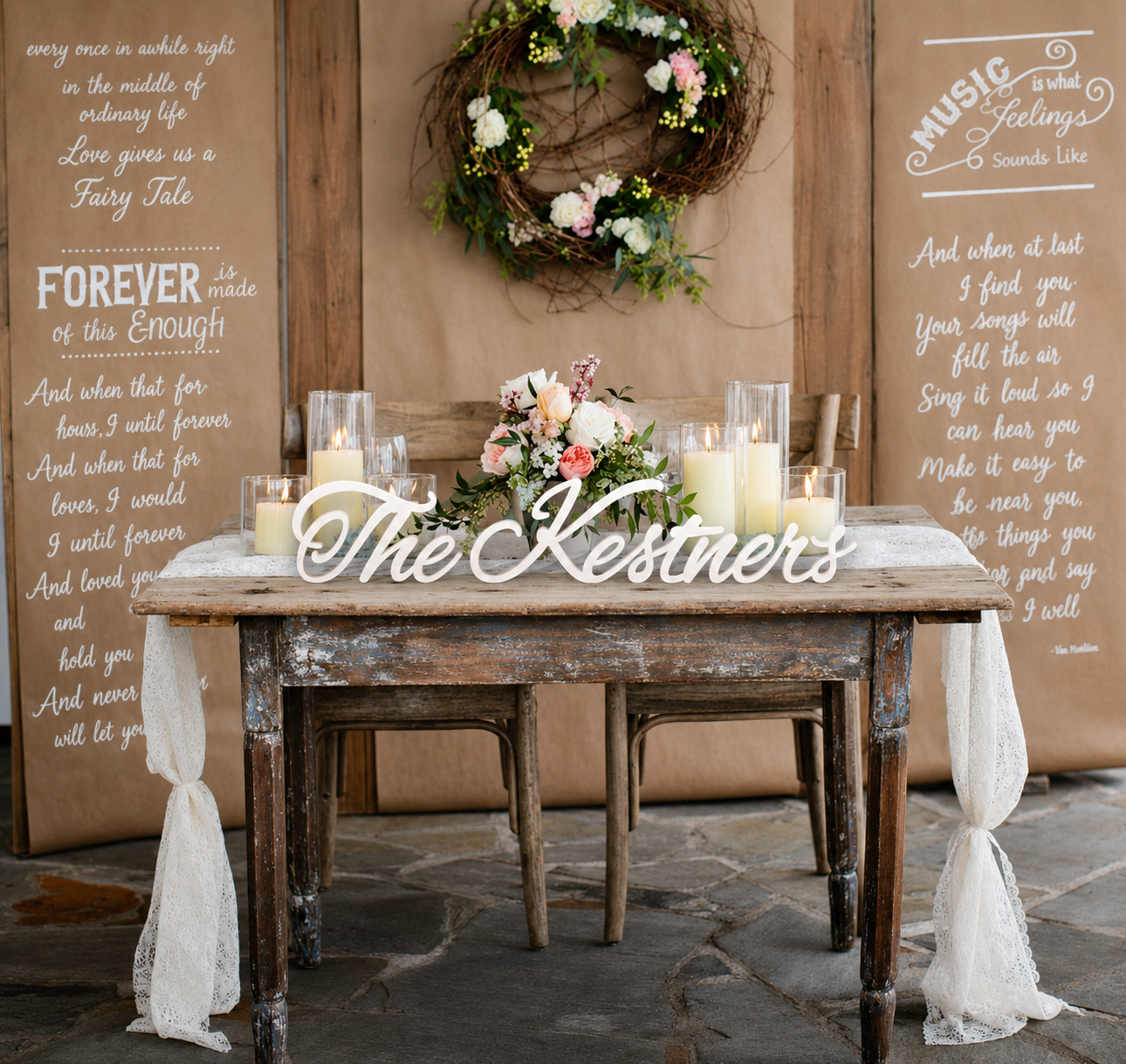 Custom Last Name Sign, Wooden Family Sign, Wedding Centerpiece, Wedding Name Signs, Sweetheart table Decor, Large Signs Up to 10" tall