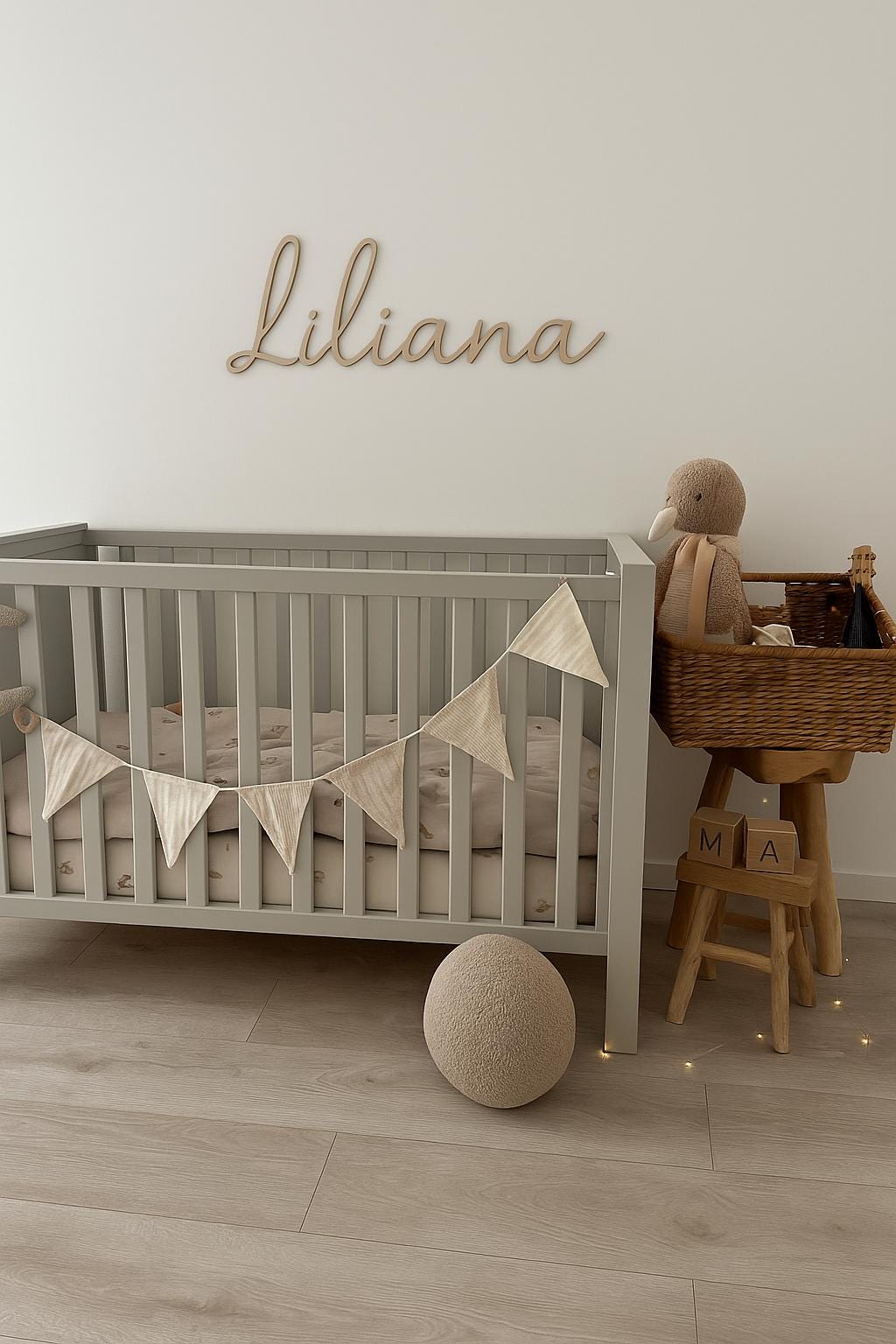 Custom Baby Name Sign, Personalized Nursery Name Sign, Wooden Baby Name Wall Decor, Nursery Wall Name, Baby Room Decor, Above Crib Sign