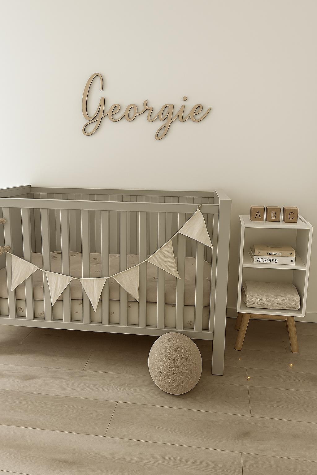 Custom Baby Name Sign, Personalized Nursery Name Sign, Wooden Baby Name Wall Decor, Nursery Wall Name, Baby Room Decor, Above Crib Sign
